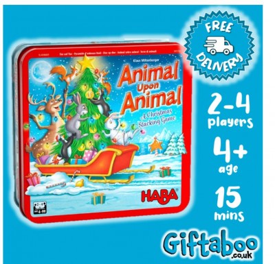 Animal Upon Animal Christmas Edition HABA Board Game